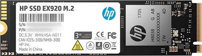 HP SSD EX920 M.2 1TB, M.2 2280 / M-Key / PCIe 3.0 x4