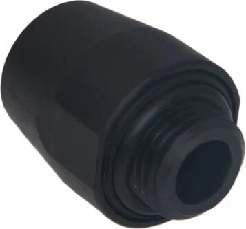 Alphacool HF Anschraubtülle TPV G1/4" auf 12.7/7.6mm schwarz, 6er-Pack