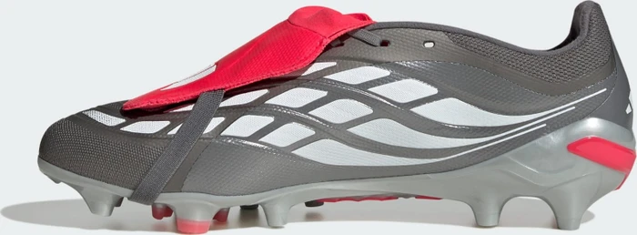 adidas Predator League Fold-Over Tongue AG iron metallic/zero metalic/lucid red