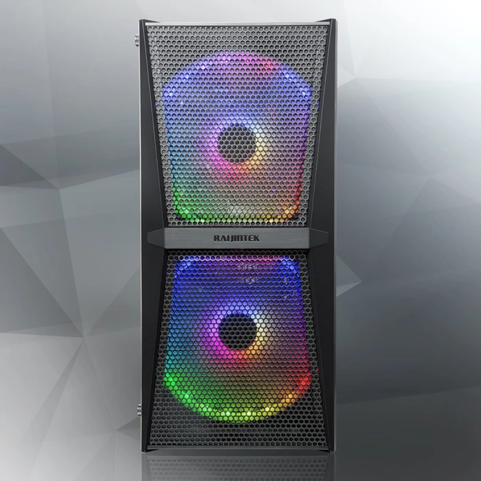 Raijintek Silenos MS Pro, schwarz, Glasfenster