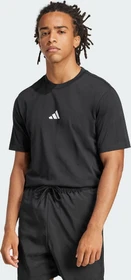 adidas Essentials Small Logo Single Jersey T-Shirt kurzarm schwarz/weiß (Herren)