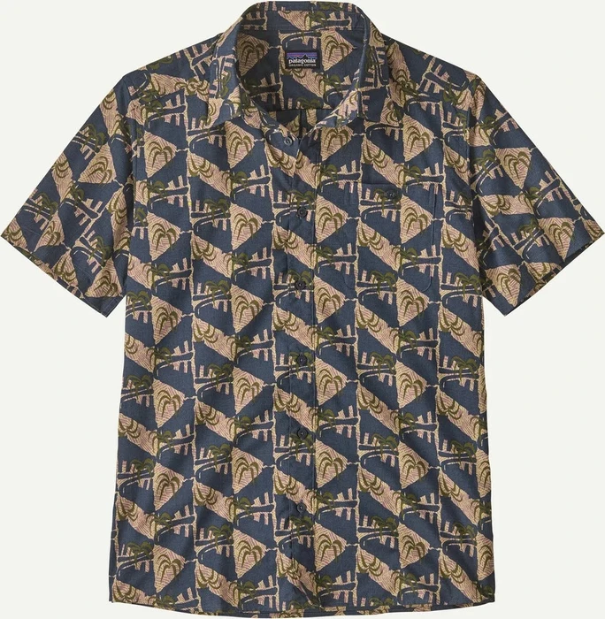 Patagonia Go-To Hemd kurzarm jaguar geo: dolomite blue (Herren)