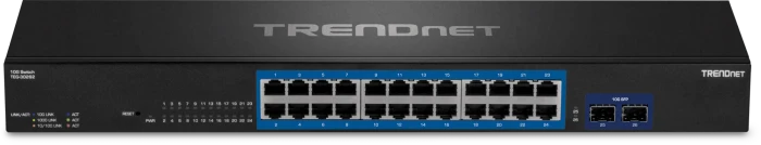 TRENDnet TEG Rackmount Gigabit Switch, 24x RJ-45, 2x SFP+