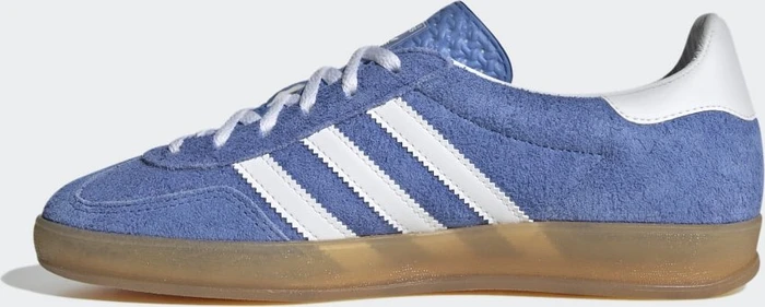 adidas Gazelle Indoor blue fusion/cloud white/gold metallic (Damen)