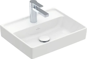 Villeroy & Boch Collaro Handwaschbecken 45x37x15cm, ohne Überlauf, weiß alpin ceramicplus