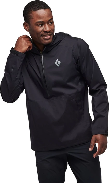 Black Diamond StormLine Stretch Rain Shell Anorak schwarz (Herren)