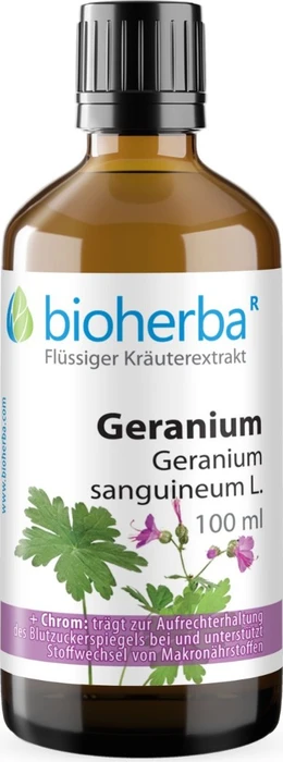 Bioherba Geranium Geranium sanguineum L. Tropfen Tinktur, 50ml