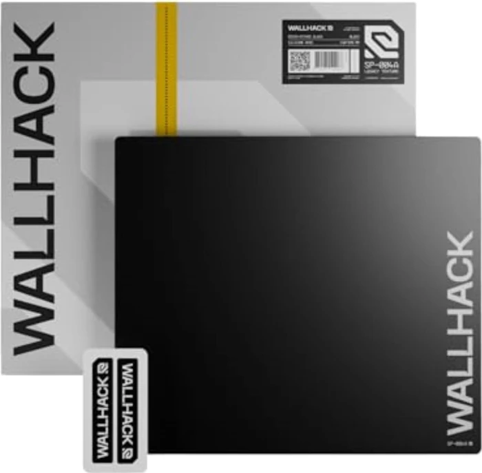 Wallhack SP-004A Glass Pad 4.0 Glas-Gaming-Mauspad, 450x390mm, schwarz