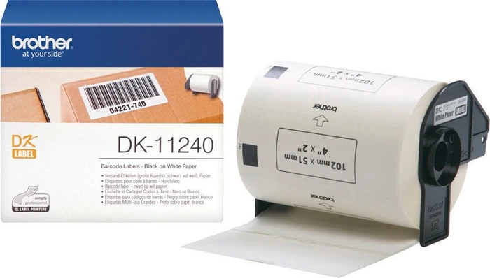 Brother Endlosetiketten DK-11240, 102x51mm, weiß, 1er-Pack (600 Etiketten)