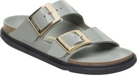 Birkenstock Arizona Droplet Buckle Naturleder Lack high shine new pure sage (Damen)