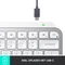 Logitech MX Keys Mini, LEDs weiß, Logi Bolt, Pale Gray, weiß/grau, USB/Bluetooth, US Vorschaubild
