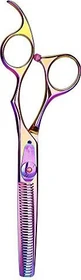 Olivia Garden SilkCut Rainbow Effilierhaarschere rechte Hand 6.35 Zoll