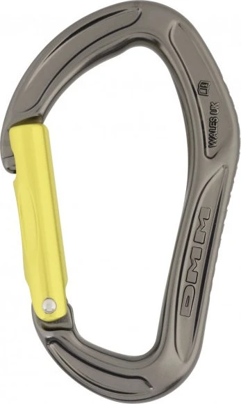 DMM Alpha Sport straight Schnappkarabiner titanium/lime (A521LG)