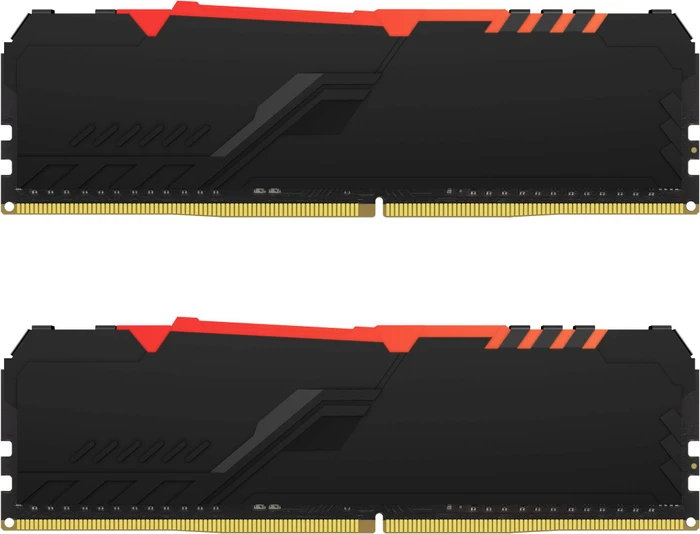 Kingston FURY Beast RGB UDIMM 16GB Kit, DDR4-3200, CL16-18-18, 1RX8