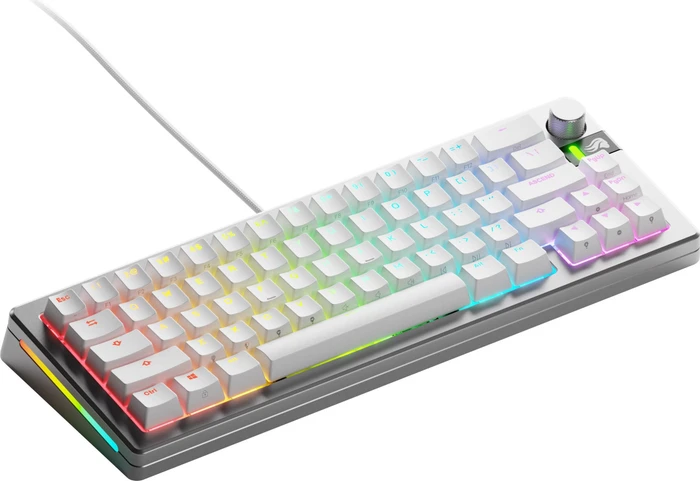 Glorious GMMK 3 Pro 65% Pre-built Gaming Keyboard, silber, LEDs RGB, Glorious Fox MX, USB, US
