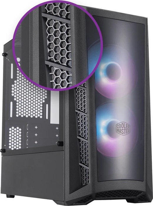 Cooler Master MasterBox MB320L ARGB, Glasfenster