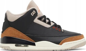 Nike Air Jordan 3 Retro black/fossil stone/rush orange