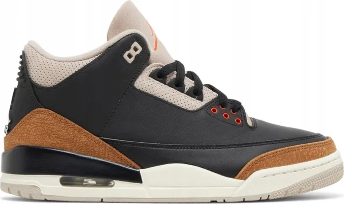 Nike Air Jordan 3 Retro black/fossil stone/rush orange