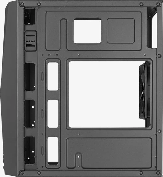 AeroCool Raider Mini V3 Black, Glasfenster