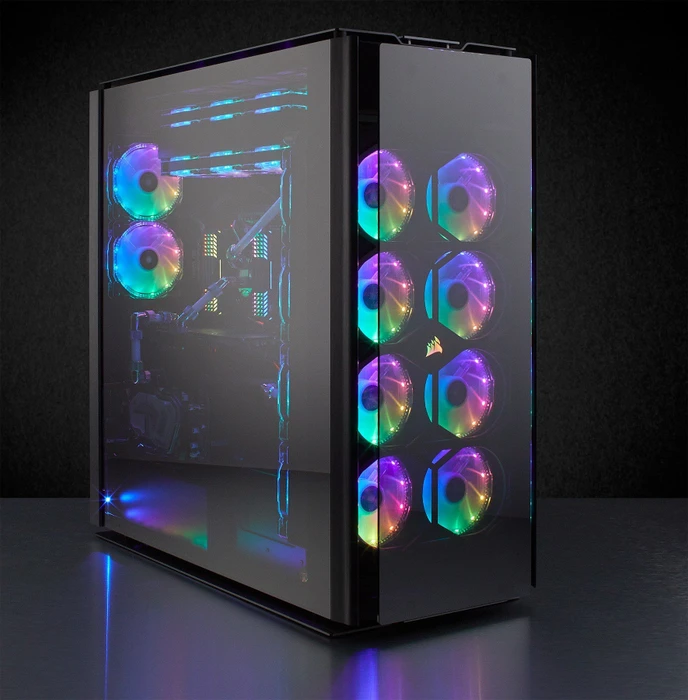 Corsair Obsidian 1000D, Glasfenster