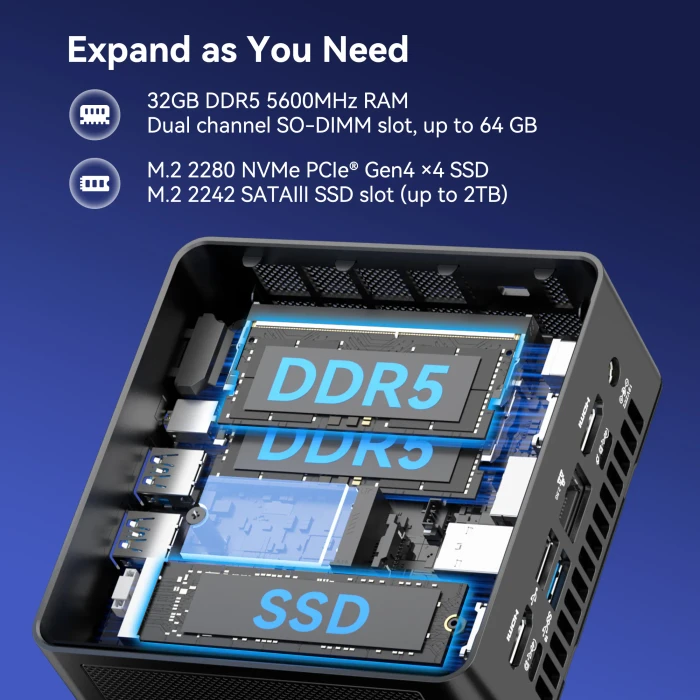 Geekom Mini IT15, Core Ultra 9 285H, 32GB RAM, 1TB SSD