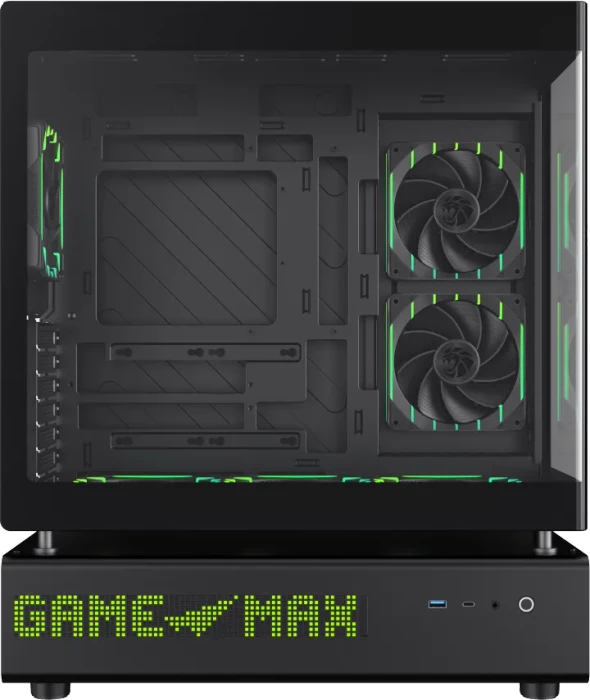 GameMax N90 Black, Glasfenster