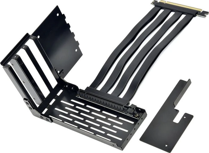 Lian Li Riser Card, inkl. PCI-Slot Blende für LANCOOL II, gewinkelt, PCIe 3.0, 200mm, schwarz