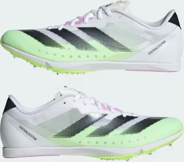 adidas Adizero Distancestar Spike cloud white/core black/green spark