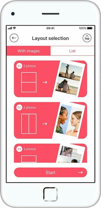 Fujifilm instax mini Link, Ash-White, grau