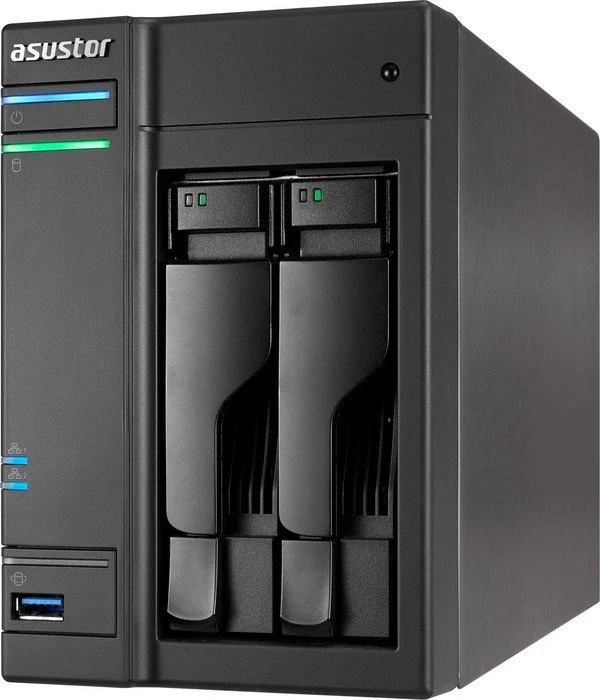 Asustor AS6102T, 2GB RAM, 2x RJ-45 1000Base-T, 3x USB-A 3.0