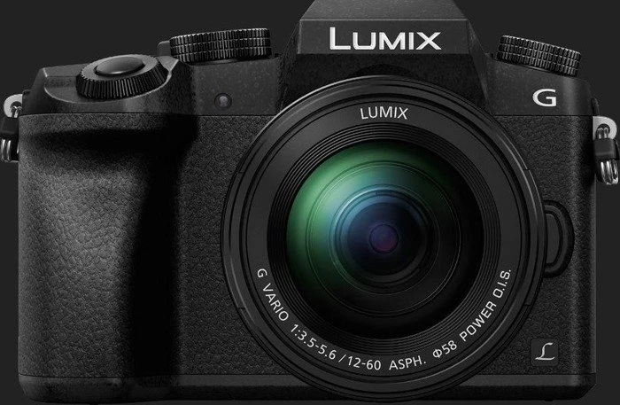 Panasonic Lumix DMC-G70 schwarz mit Objektiv Lumix G Vario 12-60mm 3.5-5.6 ASPH Power OIS