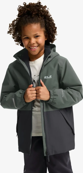 Jack Wolfskin Snow Days Funktionsjacke slate green (Junior)