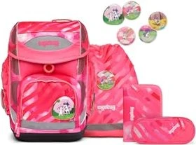 Ergobag Cubo KuntBärbuntes Einhorn 2023 Schulrucksack-Set, 5-tlg.