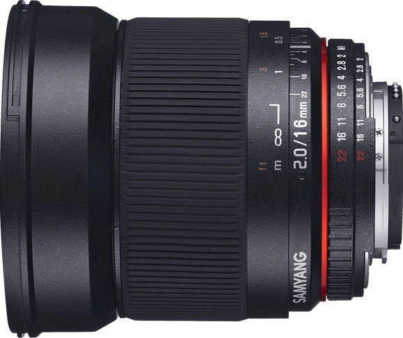 Samyang 16mm 2.0 ED AS UMC CS für Canon EF