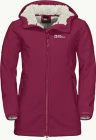 Jack Wolfskin Kissekat Funktionsmantel dark ruby (Junior)