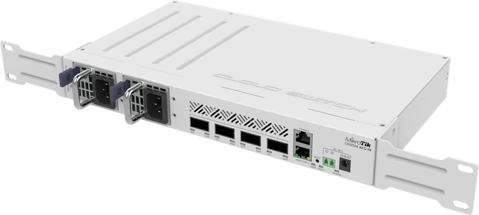 MikroTik Cloud Router Switch CRS504 Desktop 100G Managed Switch, 4x QSFP28