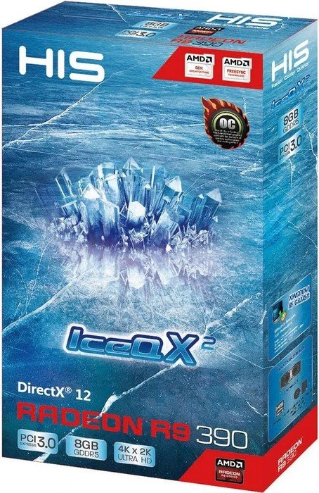 HIS Radeon R9 390 IceQ X² OC, 8GB GDDR5, 2x DVI, HDMI, DP