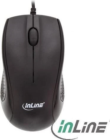 InLine Basic Desktop, Tastatur-Maus Set, schwarz, USB, DE