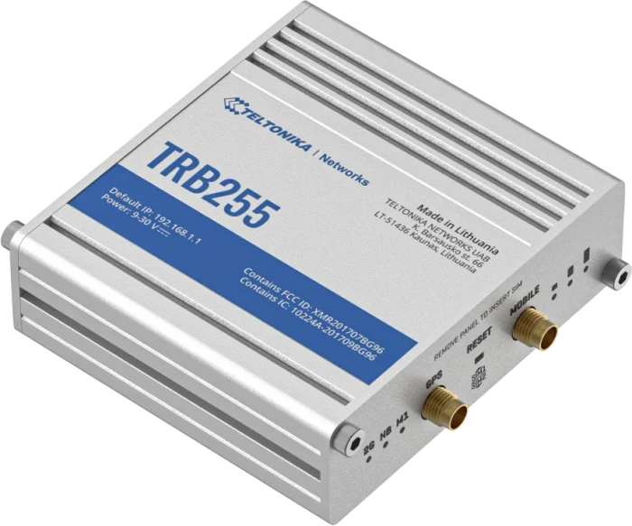 Teltonika TRB255, Industrial, NB-IoT Gateway, Global, Standard package