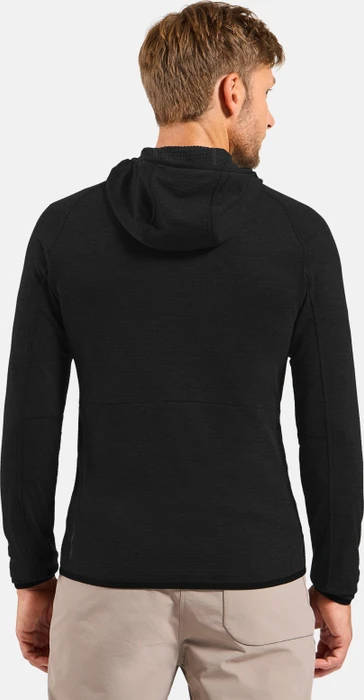 Odlo Ascent Mid Layer Hooded Funktionsjacke schwarz (Herren)