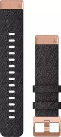 Garmin Ersatzarmband QuickFit 20 Nylon schwarz/rosegold