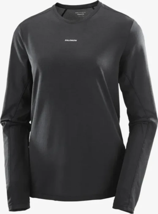 Salomon Shakeout Core Laufshirt langarm deep black (Damen)