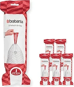 Brabantia PerfectFit Müllbeutel Typ J 20-25l, 120 Stück