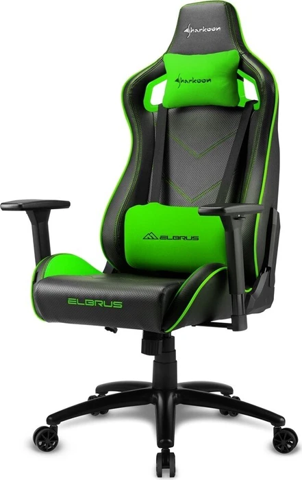 Sharkoon Elbrus 2 Gamingstuhl, schwarz/grün