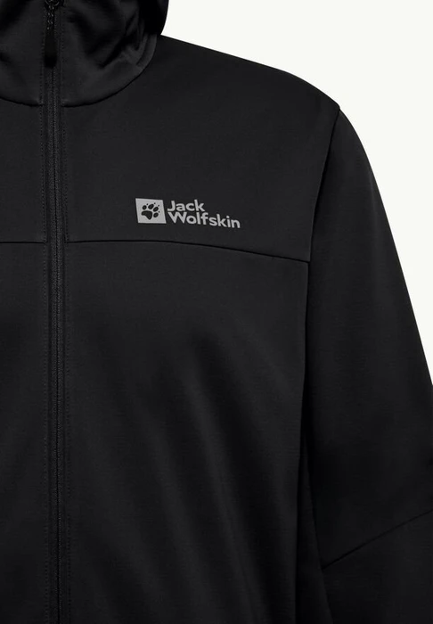 Jack Wolfskin Feldberg Hoody Funktionsjacke schwarz (Herren)