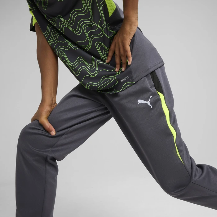 Puma individualLIGA Trainingshose lang galactic gray/yellow alert (Junior)
