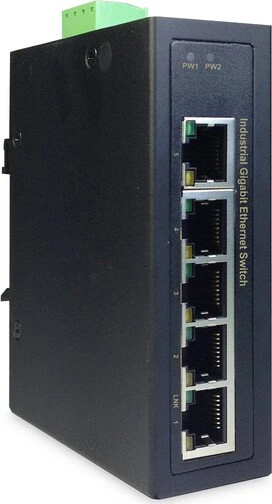 Digitus Professional DN-651 Industrial Railmount Gigabit Switch, 5x RJ-45