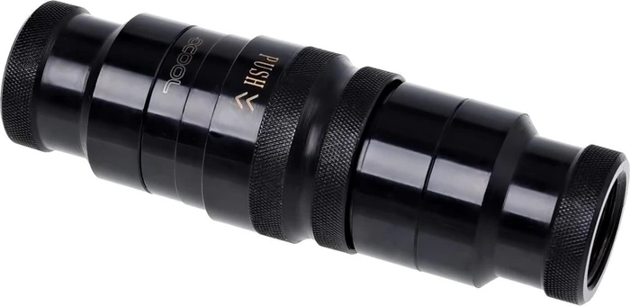Alphacool Eiszapfen HF G3/8" IG mit Reduzierer G1/4" Schnellverschluss, schwarz