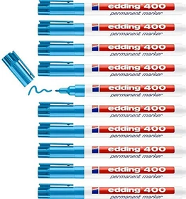 edding 400 Permanentmarker hellblau, 10er-Pack
