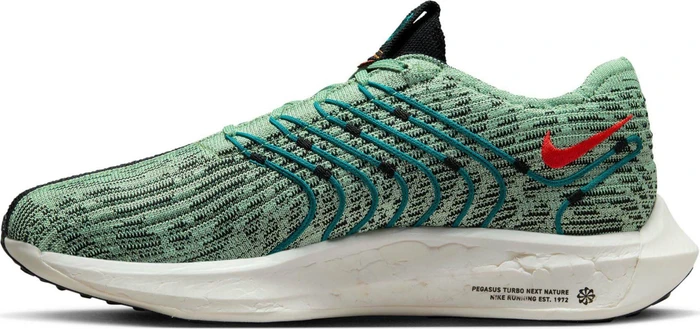 Nike Pegasus Turbo Next Nature enamel green/black/magma orange/university gold (Herren)